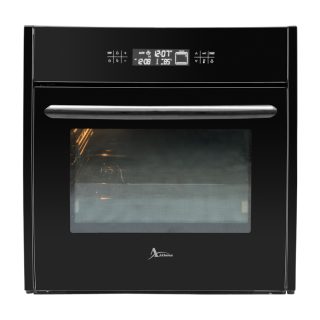 فر توکار شیشه مشکی و پنل هلالی مشکی کد F29